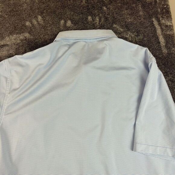 Peter Millar Summer Comfort Bundle Of 2 Polo Blue Pink Striped Golf Men's L - Picture 13 of 14